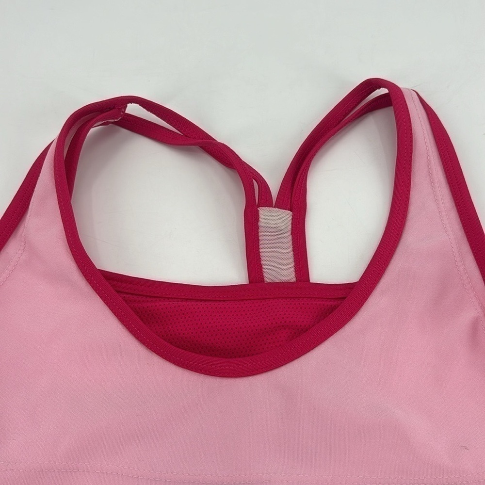 UEC Nike pink & red sports bra. Size small tag cut out - Picture 3 of 7